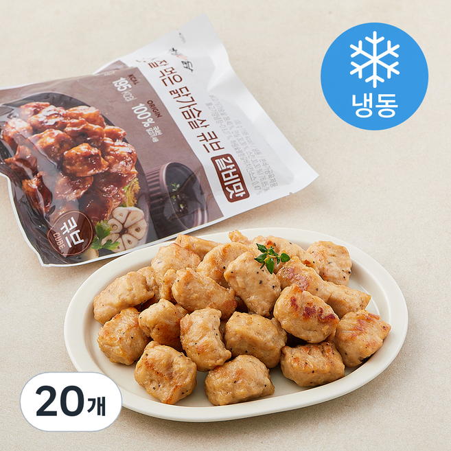 하림 소스 잘 먹은 닭가슴살 큐브 갈비맛 (냉동), 100g, 20개, 1개입