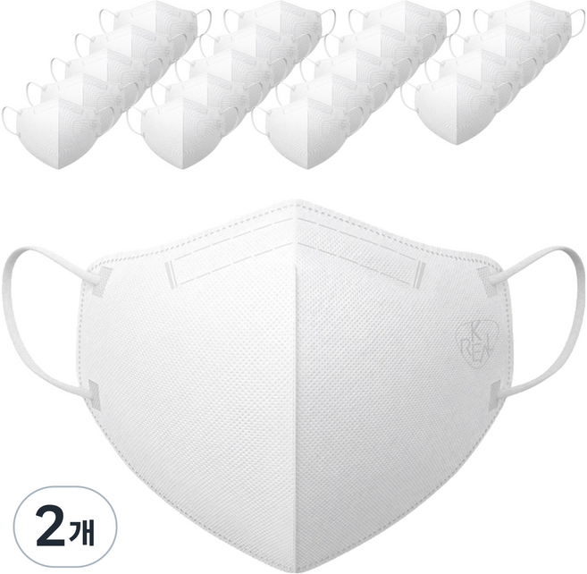 KREAL Untact Plus 口罩 中型, 白色, 2個, 20入