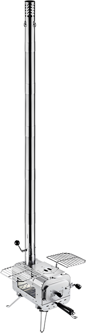 KingCamp 神火柴火爐 S, 1個, 銀色