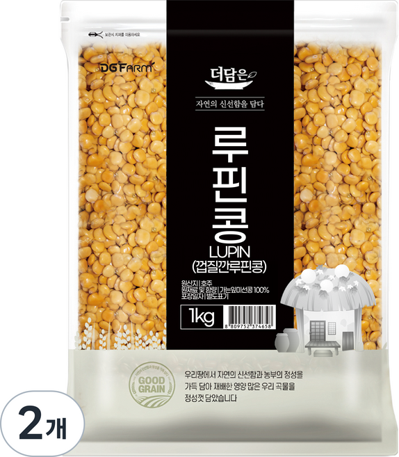 더담은 루핀콩, 1kg, 2개