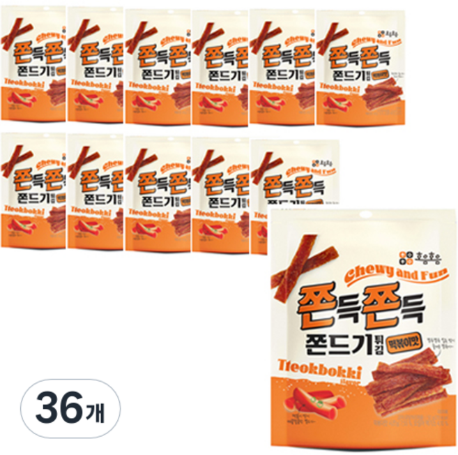 호음호음 쫀드기튀김 떡볶이맛, 50g, 36개