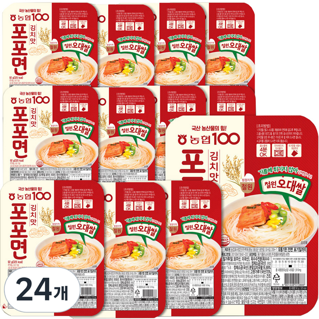 농협 철원 포포면 김치맛, 92g, 24개