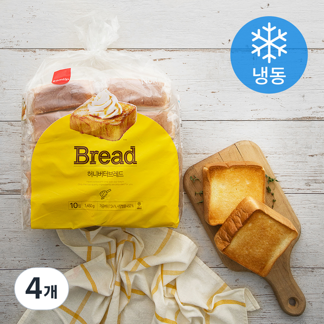 삼립 허니버터브레드 (냉동), 1.45kg, 1개입, 4개