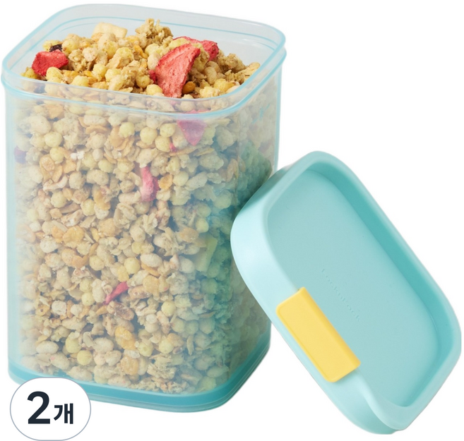 락앤락 프리저핏 도어포켓 밀폐용기, 2개, 900ml