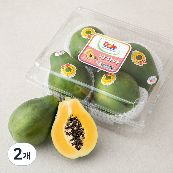 돌 파파야, 1.75kg(4입), 2개