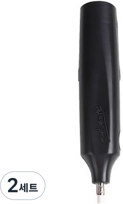 몽마르뜨 전문가용 미술 원터치 펜타입 전동 지우개 + 지우개심 80p 세트 R98412B, 블랙(전동 지우개), 2세트