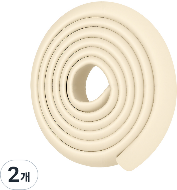 코멧 잘라쓰는 모서리 보호대 L타입, 크림색, 2개
