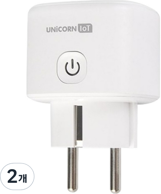 유니콘아이오티 WIFI 스마트홈플러그 무선원격제어 TS-200W, 8cm, 화이트, 2개