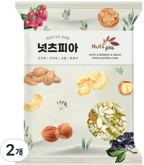 넛츠피아 씨드믹스, 500g, 2개