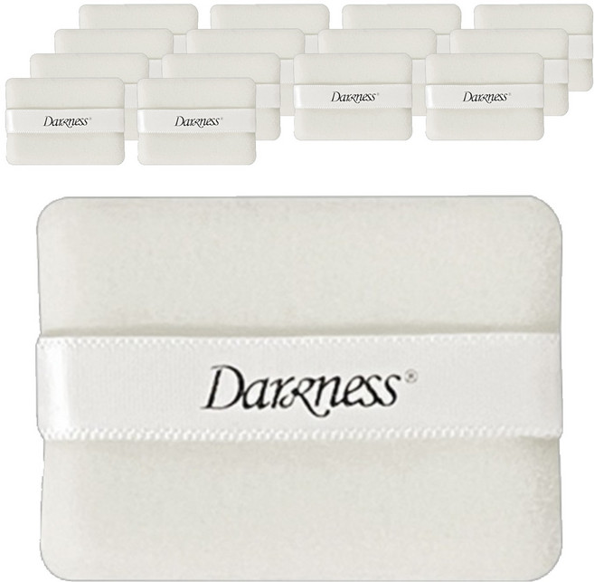 다크니스 고급 사각 후로킹 분첩, 15개