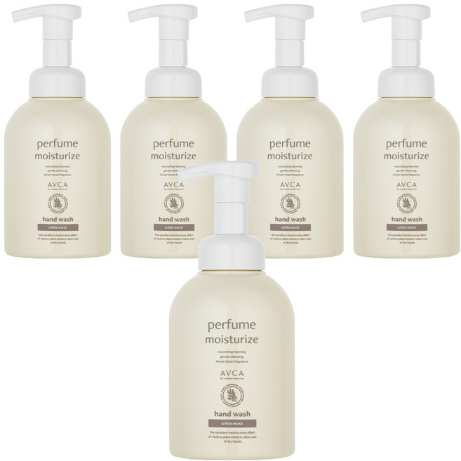 아브카 퍼퓸 대용량 핸드워시 화이트머스크, 500ml, 5개