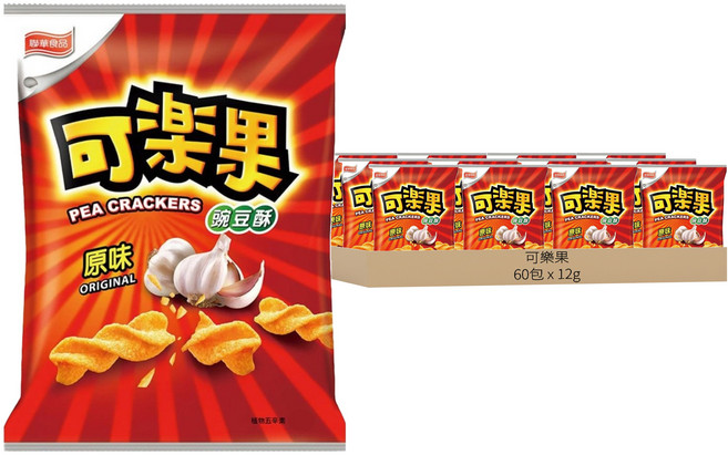 可樂果 碗豆酥 原味, 60包, 12g