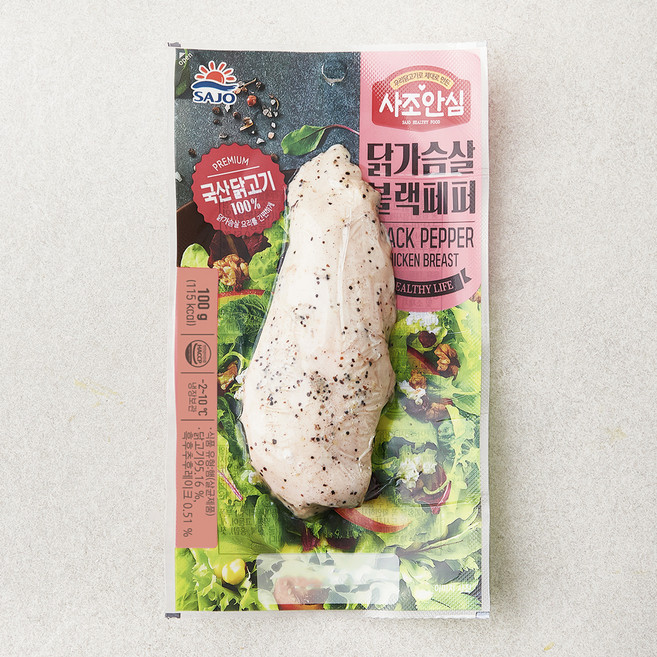 사조안심닭가슴살블랙페퍼, 100g, 1개입, 1개