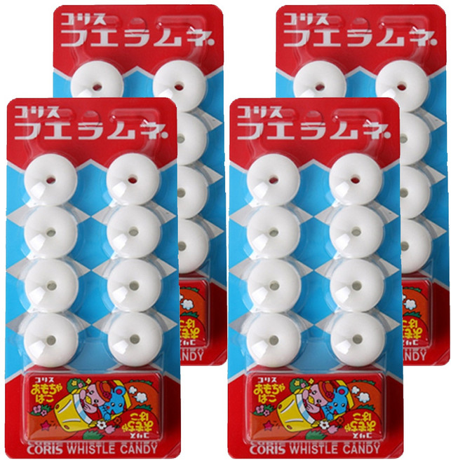 코리스 휘슬라무네 휘파람 소다맛 사탕, 22g, 4개