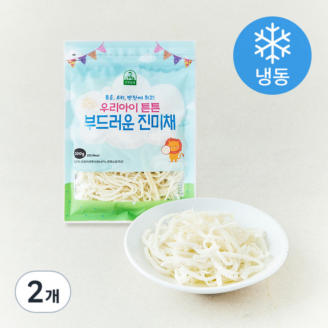 우리아이튼튼 부드러운 진미채 (냉동), 2개, 100g