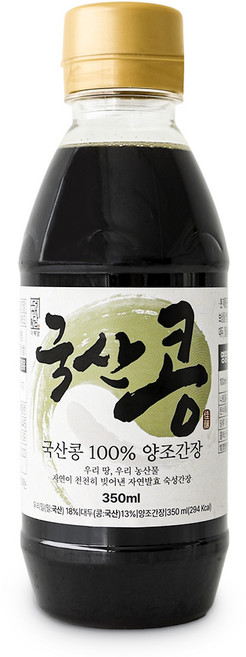 더해담 국산콩 양조간장 100, 1개, 350ml