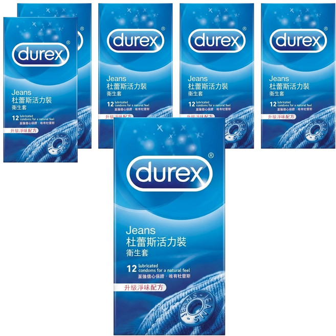 durex 杜蕾斯 活力裝衛生套 52.5mm, 6盒, 12個
