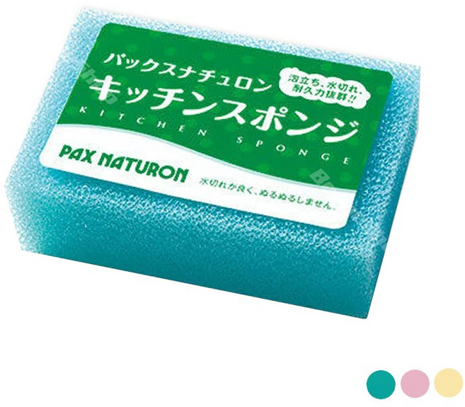 PAX NATURON 太陽油脂洗碗清潔海綿 顏色隨機, 1個, 1包