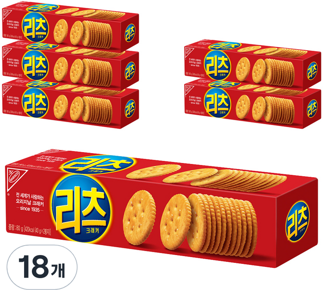 리츠 크래커, 80g, 18개