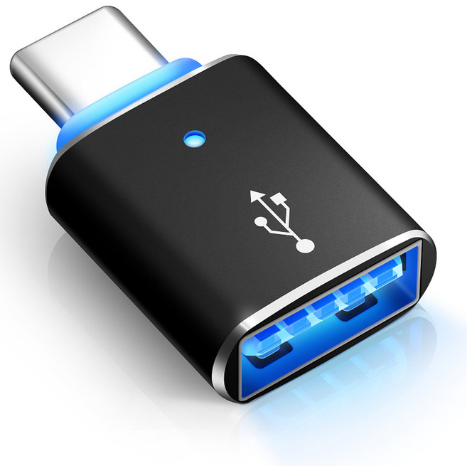 홈플래닛 USB 3.0 A타입 to C타입 변환 OTG 젠더 with LED 라이트, GEN-AC02, 1개