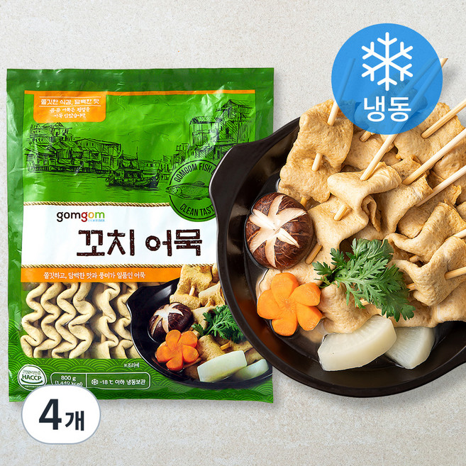 곰곰 꼬치 어묵 (냉동), 800g, 4개