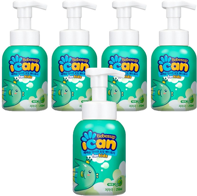아이캔 베베숲 포밍 핸드워시 메론향, 250ml, 5개