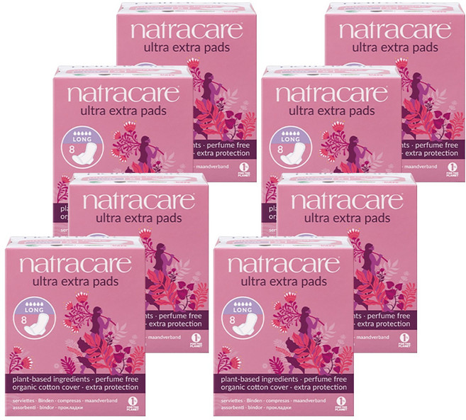 나트라케어 엑스트라 패드 생리대 날개형, 대형, 8개입, 8개