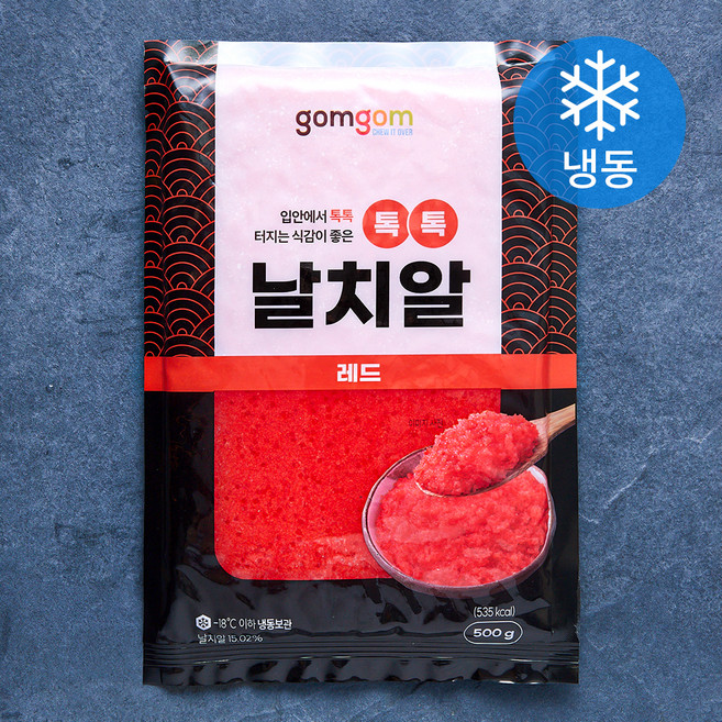 곰곰 톡톡 날치알 레드 (냉동), 500g, 1개