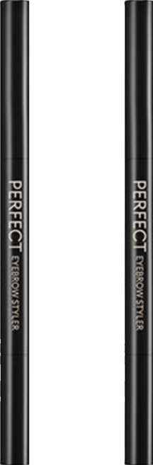 미샤 퍼펙트 아이브로우 스타일러 오토펜슬 0.15g, 블랙, 2개