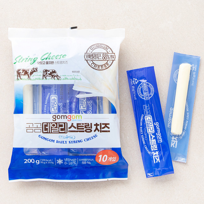 곰곰 데일리 스트링치즈, 20g, 10개입, 1개