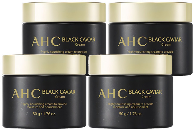 AHC 블랙 캐비어 크림, 50g, 4개
