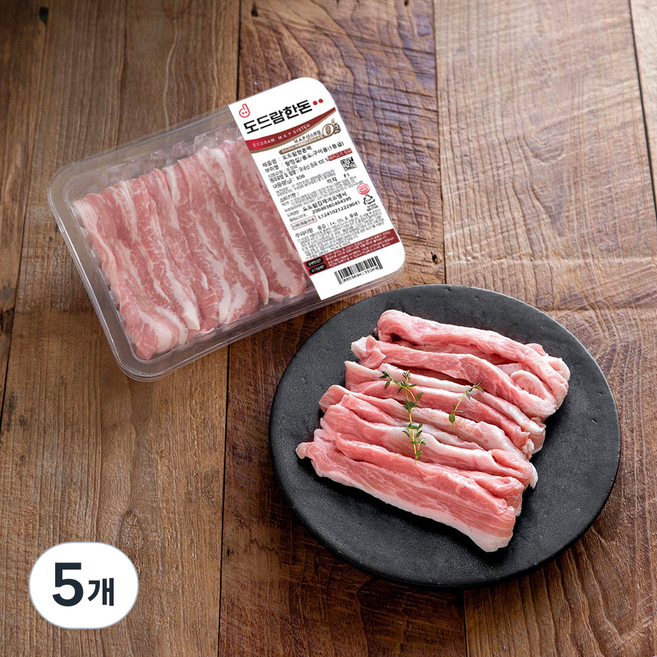 도드람한돈 1등급 항정살 구이용 (냉장), 300g, 5개