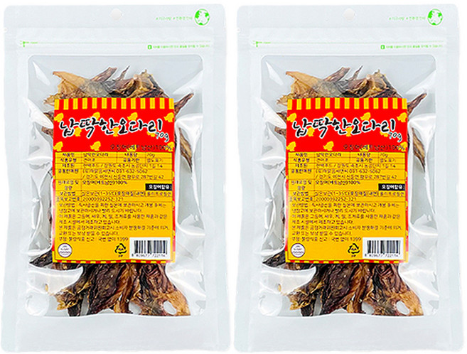 엠수산 납딱한 오다리, 2개, 70g