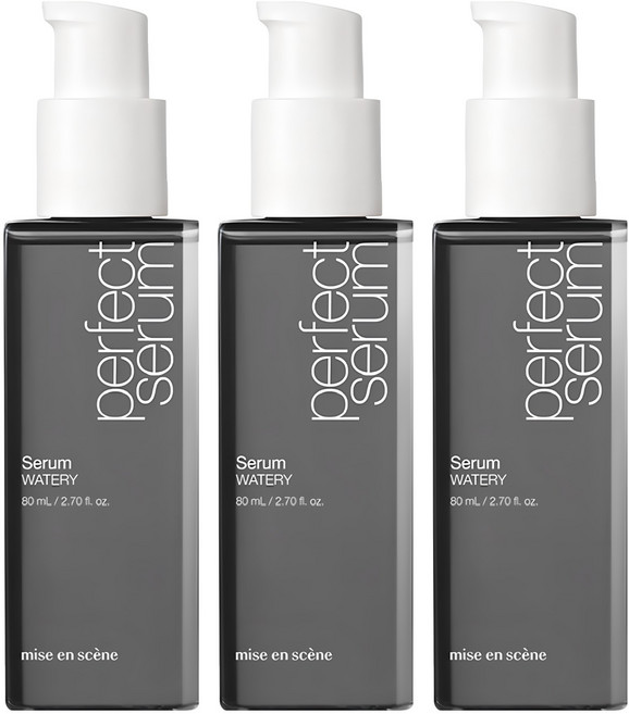 mise en scene 魅尚萱 完美水潤護髮精油 Serum Watery 快速滲透 吸收效果佳, 80ml, 3瓶