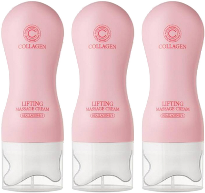 리르 콜라겐 리프팅 괄사 마사지 크림, 120g, 3개