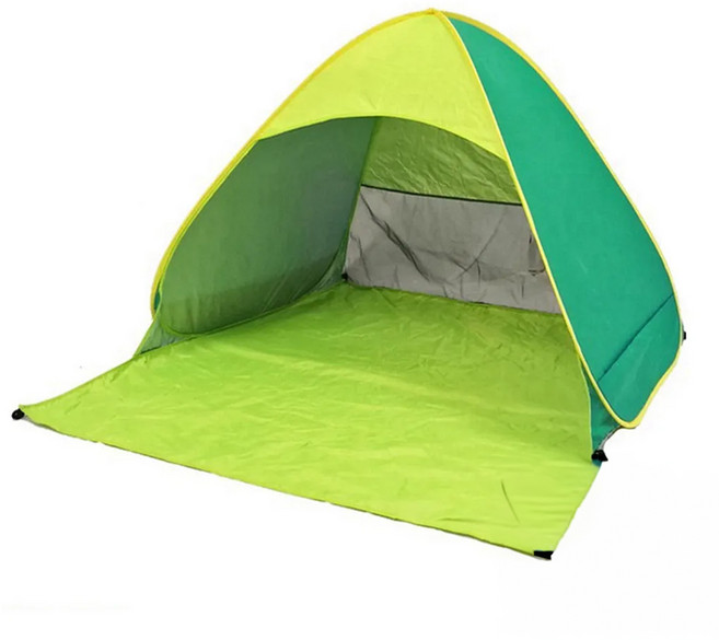 vanibaby 秒開抗UV遮陽帳篷 XL無門款 1個, 綠色, 0人
