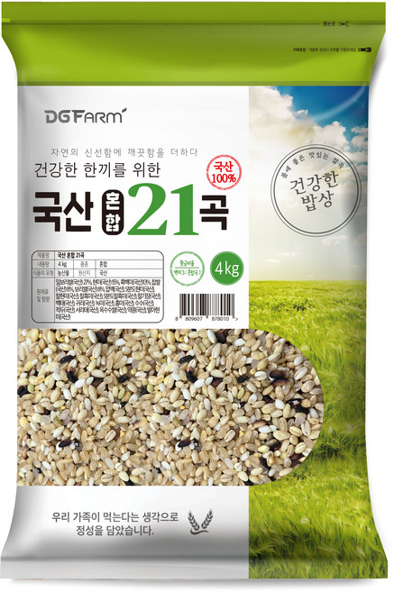 대구농산 국산 혼합 21곡, 4kg, 1개