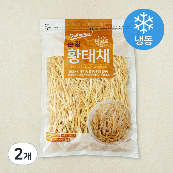 해맑은푸드 손질 황태채 (냉동), 360g, 2개