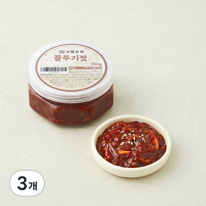고향곳간 꼴뚜기젓, 250g, 3개