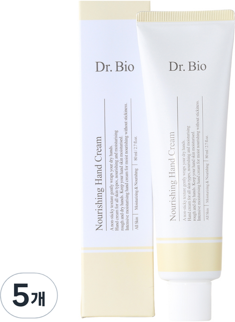 닥터바이오 너리싱 핸드크림 시트러스 프루티 플로랄 머스크향, 80ml, 5개
