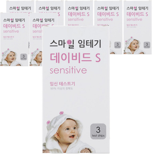 스마일랩 데이비드 S 임신테스트기, 3개입, 8개
