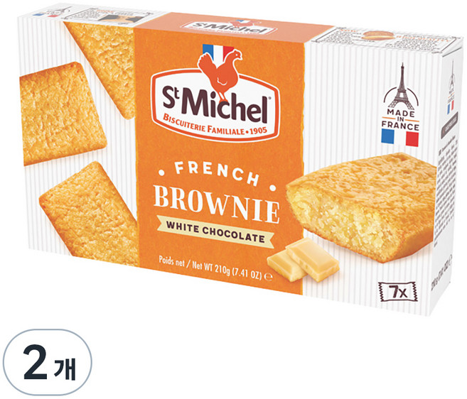 생미쉘 화이트 브라우니, 210g, 2개