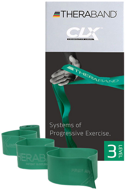 세라밴드 CLX 밴드 단계별 탄성저항 루프형 밴드 +운동매뉴얼, 그린, 1개