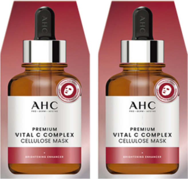 AHC 安瓶精華天絲纖維面膜 維他命C亮白, 5片, 2盒