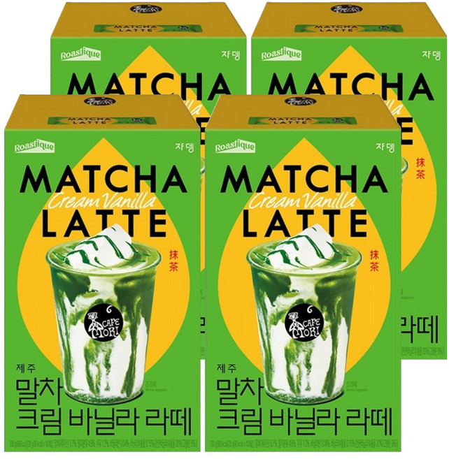 까페모리 로스티크 말차 크림 바닐라 라떼, 20g, 10개입, 4개