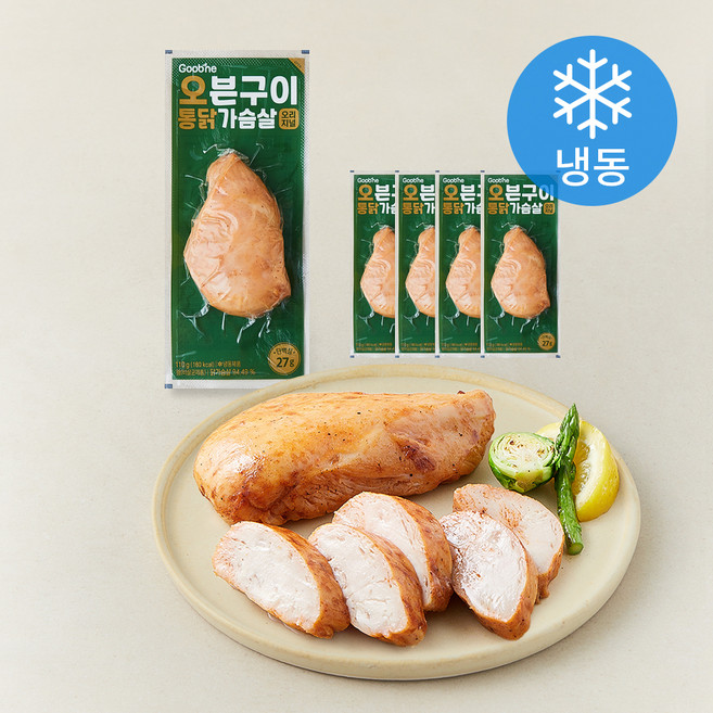 굽네 오븐구이 통 닭가슴살 오리지널 (냉동), 110g, 5개, 1개입