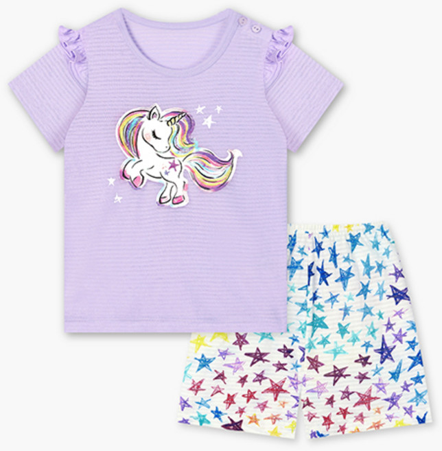 unifriend 兒童Rainicorn五分袖家居服