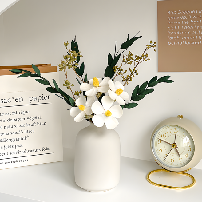 Allprism 雛菊人造花花瓶組 中心擺飾, B