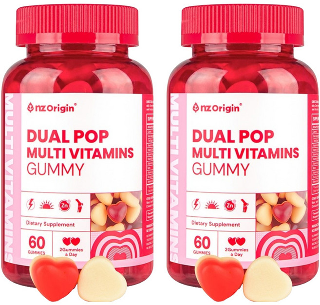 엔젯오리진 듀얼팝 미네랄 멀티 비타민 구미, 2개, 60정