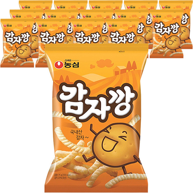 감자깡, 75g, 15개